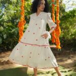 Premium Cotton Embroidered Dress