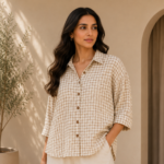 Striped Button-Down Relaxed Fit Shirt