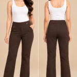 Premium High-Waist Bootcut korean Pants