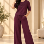 Women’s Embellished Wide Leg Co-ord Set
